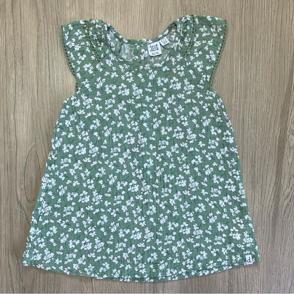Deux par Deux Girls Size 7 Muslin Blouse & Short Set - Picture 6 of 12